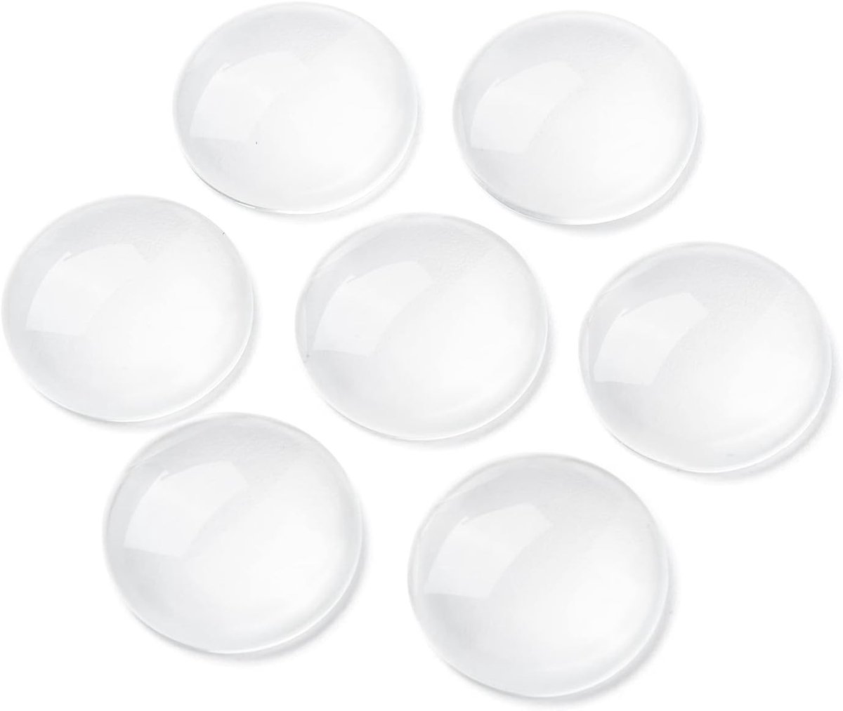 200 stuks 20 mm halfronde glazen cabochons met platte achterkant, transparant, voor camee, fotohangers, doe-het-zelf, decoratie, knutselen, sieraden maken