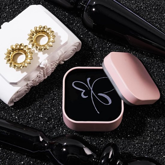 1 paar flesh tunnel roestvrij staal oorplugs expander gauges bloemen oor piercing sieraden zwart zilver goud 8 mm - 16 mm voor dames heren — afbeelding 4