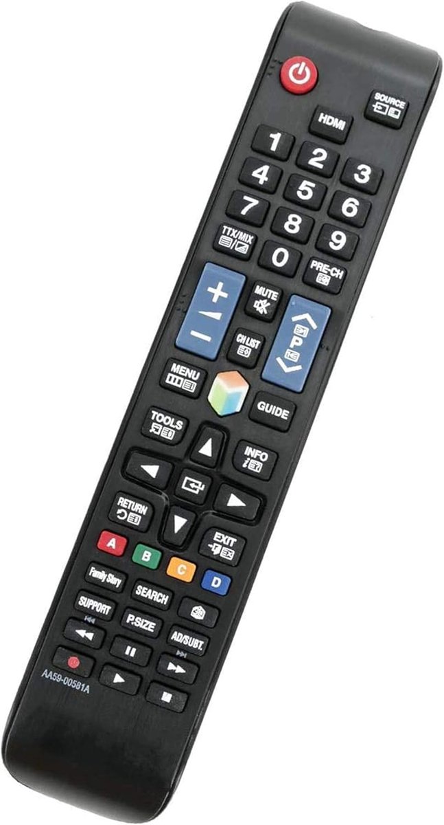 afstandsbediening geschikt voor Samsung TV UE50ES6300U UE55ES6140W | UE55ES6300S UE55ES6300U UE55ES6305U UE55ES6307U UE55ES6340S UE55ES6530S UE55ES6530U