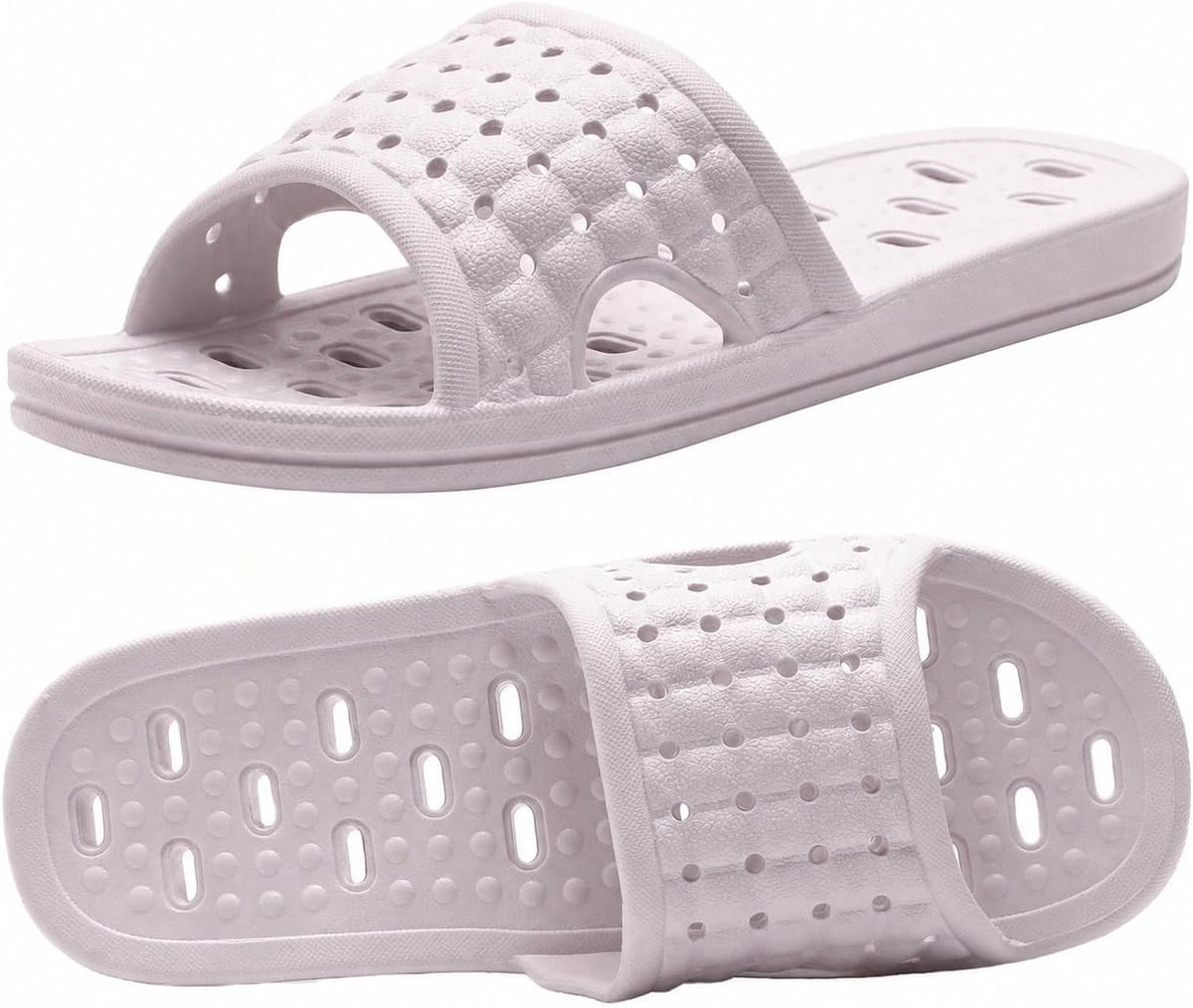drogende doucheslippers, antislip badslippers, afvoergaten, doucheschoenen voor dames en heren, slaapzaal, zwembad, sportschool