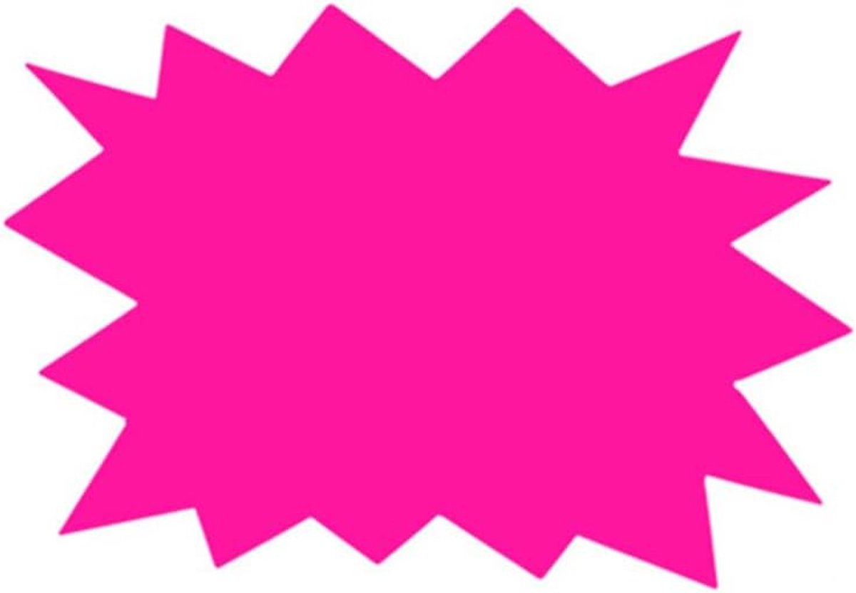 50Pcs Rose Starburst Signs Fluorescerende Prijs Tekens, Stervorm Borden Prijs Opvallend, Retail Store Prijslabel Garage Verkoop Benodigdheden Tags voor Winkel