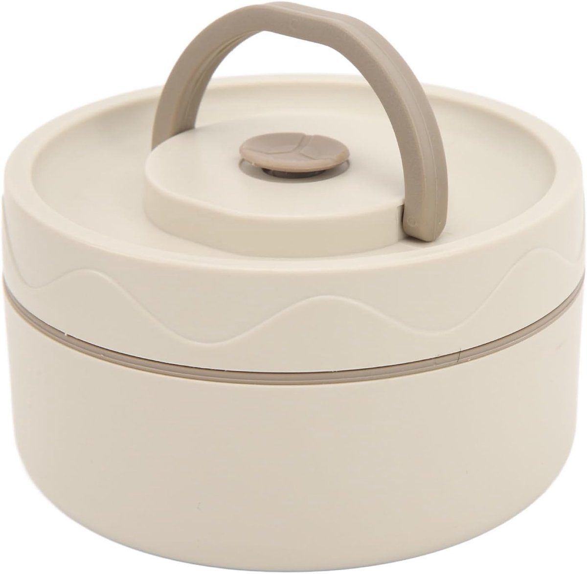 304 Roestvrij Staal, Kunststof, Thermische Lunchcontainers, Ronde Lunchbox Thermische Platen, Thermische Kookpot, Staal Geïsoleerde Lunchbox met Warmtebehoud voor (Geïsoleerde