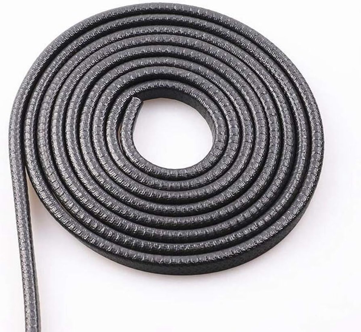 12m Autodeur Beschermers Zonder Stick, Met Rubber Beklede U-vormige Veerstalen Randbeschermstrip, Portierrandstrip (Zwart)
