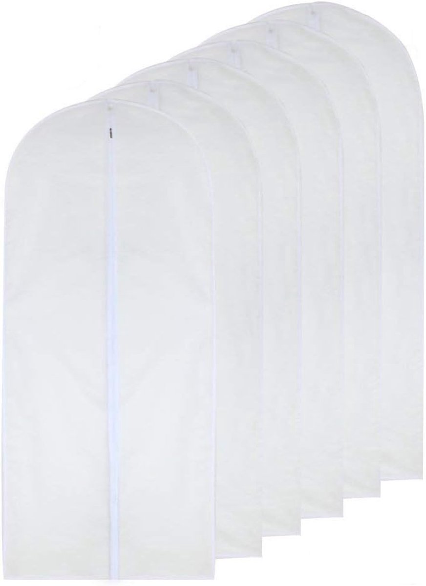 Transparante Kledinghoes met Ritssluiting 6 Stuks Waterdichte En Stofdichte Stoelhoezen Met Ritssluiting Voor Hemdkostuums Jassen (60x140cm)