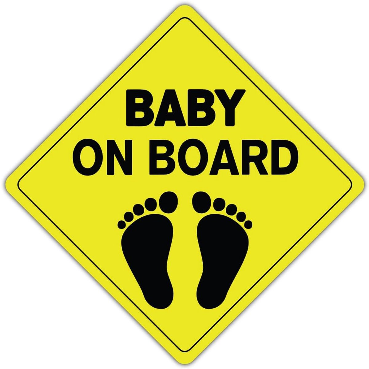on Board 10x10cm Baby aan Boord Magneetbord Magnetische Folie