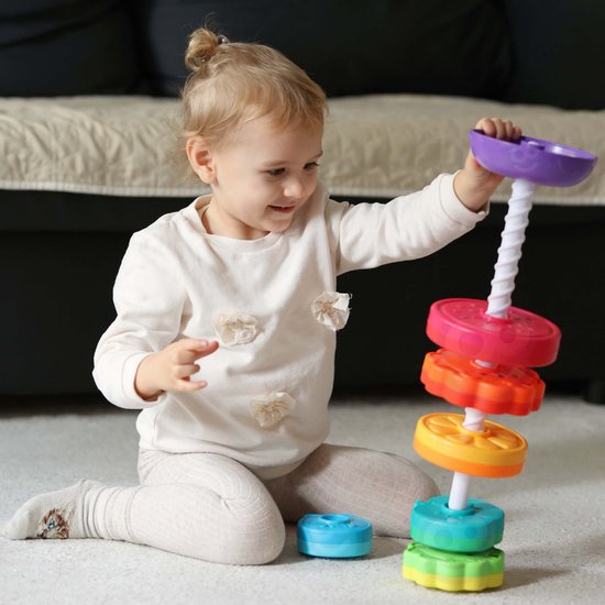 Woopie Baby Educatieve Piramide Gedraaide Dierentoren — afbeelding 3