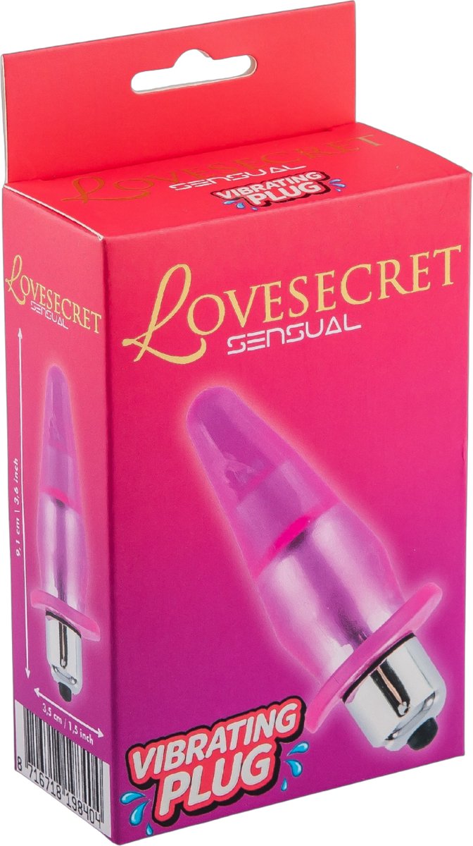 LoveSecret Sensual LS74 Vibrerende Plug Roze – Compacte Massager