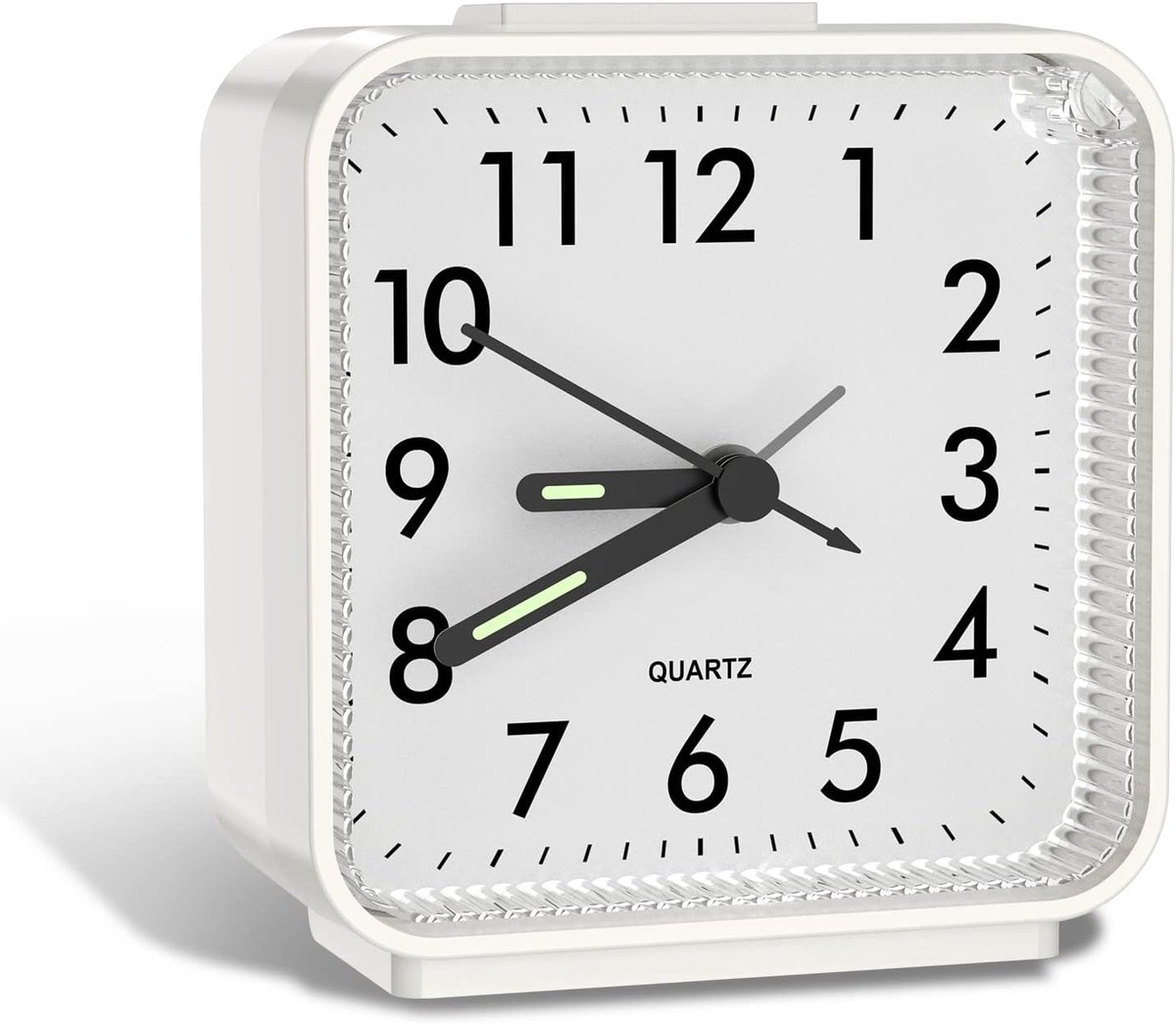 Analoog wekker - stil design - lichtgevende wijzers - voor een goede nachtrust - ShopVlot