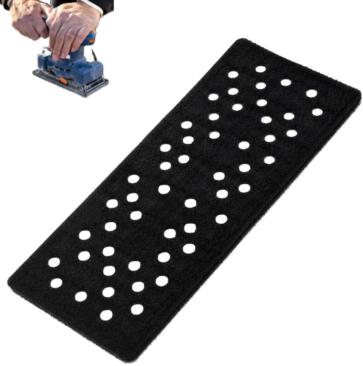 beschermpad Schuren beschermpad, haak en lus bevestigingsmiddelspons, 70 x 198 mm accessoire voor schuurmachine, schuurmachine beschermplaat, schuurmachine beschermpad