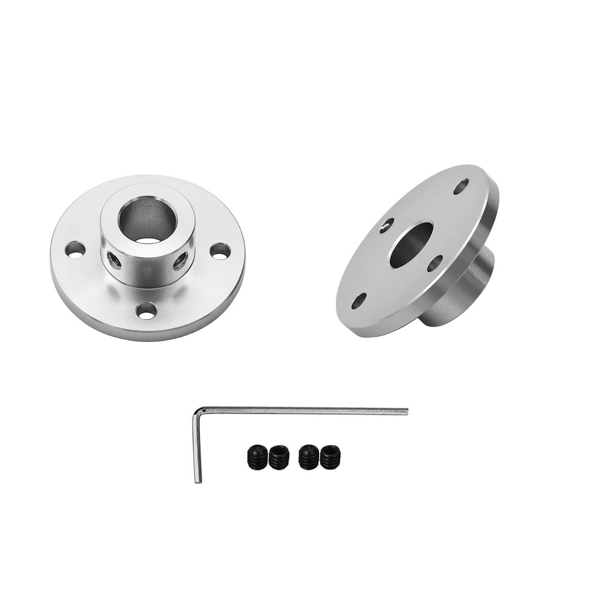 2 stuks 14 mm flenskoppelingsverbinders van aluminiumlegering, starre koppelingsaccessoires voor asmodel, asbevestigingen voor DIY RC-modelmotoren