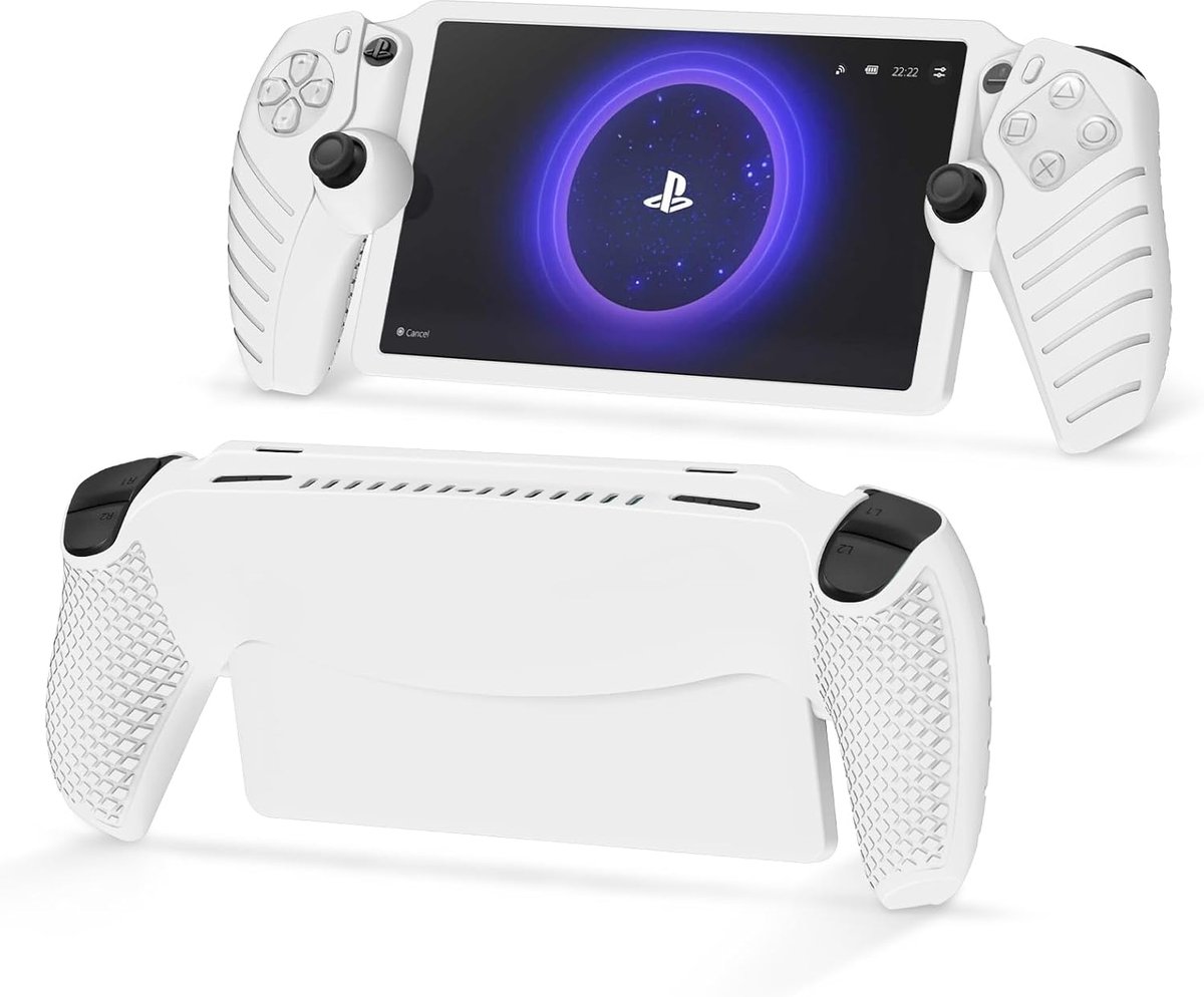 zZjoOoj Beschermhoes voor Sony Playstation Portal/PS Portal/PS5 Portal (2023), ultradun, zachte TPU-siliconen, wit