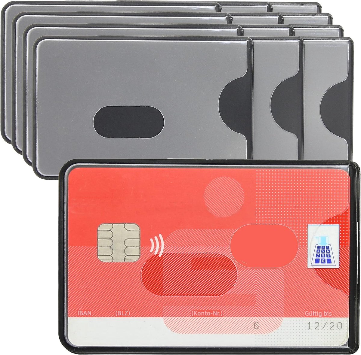 RFID NFC Blocker Beschermende Cover - Card beschermhoes voor creditcards, Transparante Front