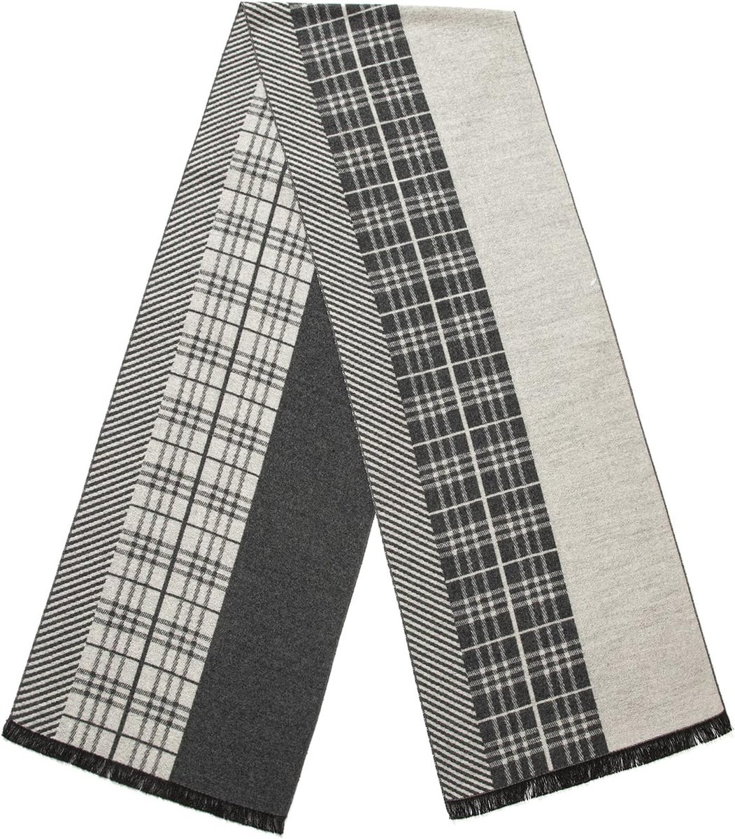 wol sjaal voor mannen, Tartan warme lichtgewicht geruite winter lange sjaals w/geschenkdoos