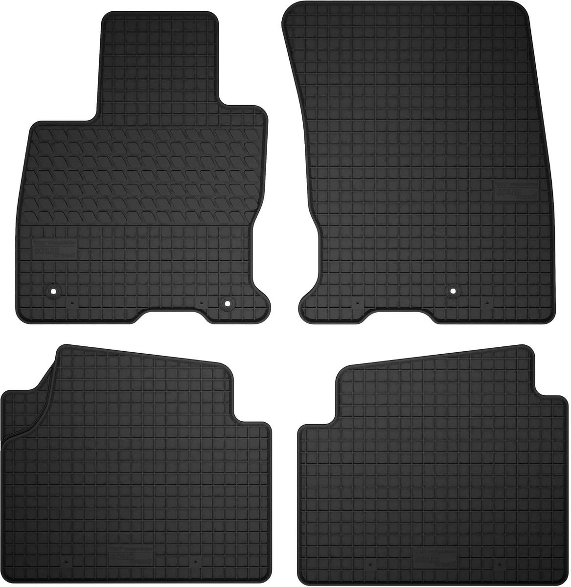 Vloermatten compleet compatibel met Ford Kuga III (2019 tot -) - 4-delige set zwart perfect passende vloermatten