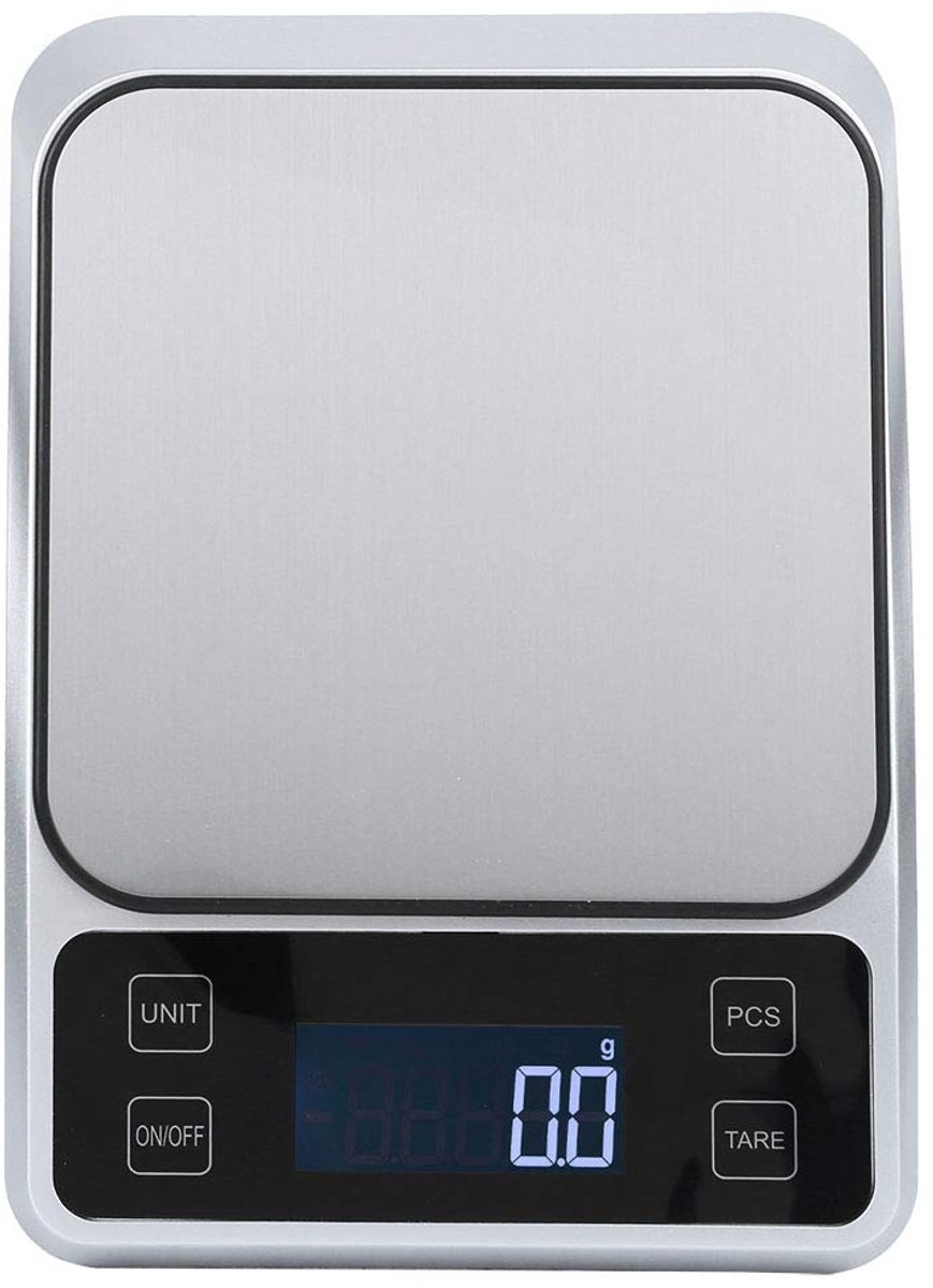 5kg/0.1g Multifunctionele Roestvrij Staal Digitale Keuken Schaal Precieze Gewicht Grams en oz voor Koken Bakken