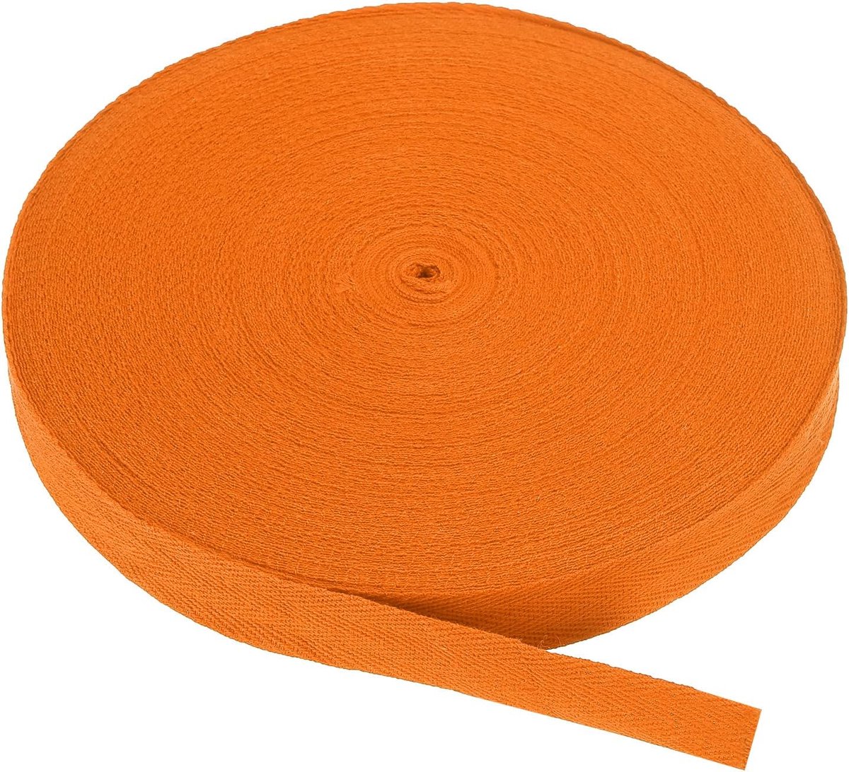 Katoen Twill Tape 3/4 Inch 50 Yards Katoen Lint Bias Binding Tape Visgraat Singelband Trim voor Naaien Gift Wrapping Craft DIY Oranje