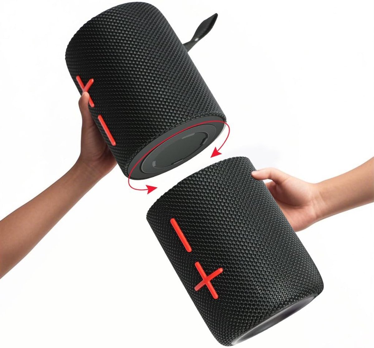 2-in-1 Draagbare Splitbare 40W Dubbele Bluetooth-Luidspreker met Waterdicht en Diepe Bas - 24 Uur Speeltijd en Echte Draadloze Koppeling