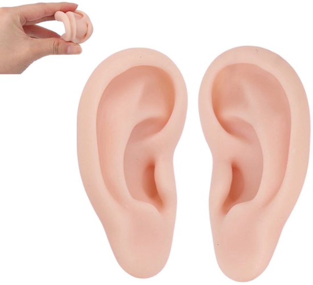Oordisplaymodel Realistische Textuur - Siliconen Oormodellen - Oefenmodel Piercen - Acupunctuurmodel - Oorbellenpresentatie - Uitstekend Vakmanschap - Piercingmodel