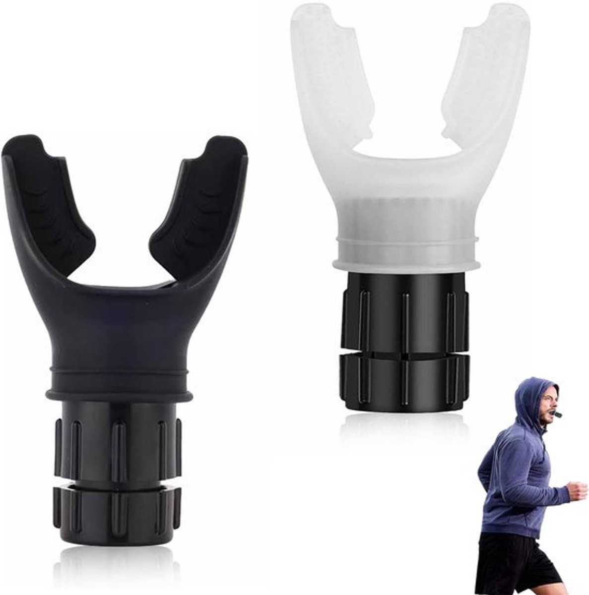 Ademtrainer 2 Stuks - Longtrainer - Ademhalingstrainer - Verstelbare Weerstand - Verbeter Uithoudingsvermogen - Hoogwaardige Materialen