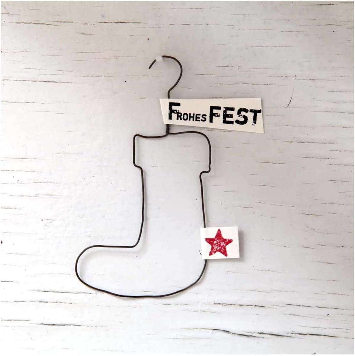 Draad Ornament Laarzen Vrolijk Feest