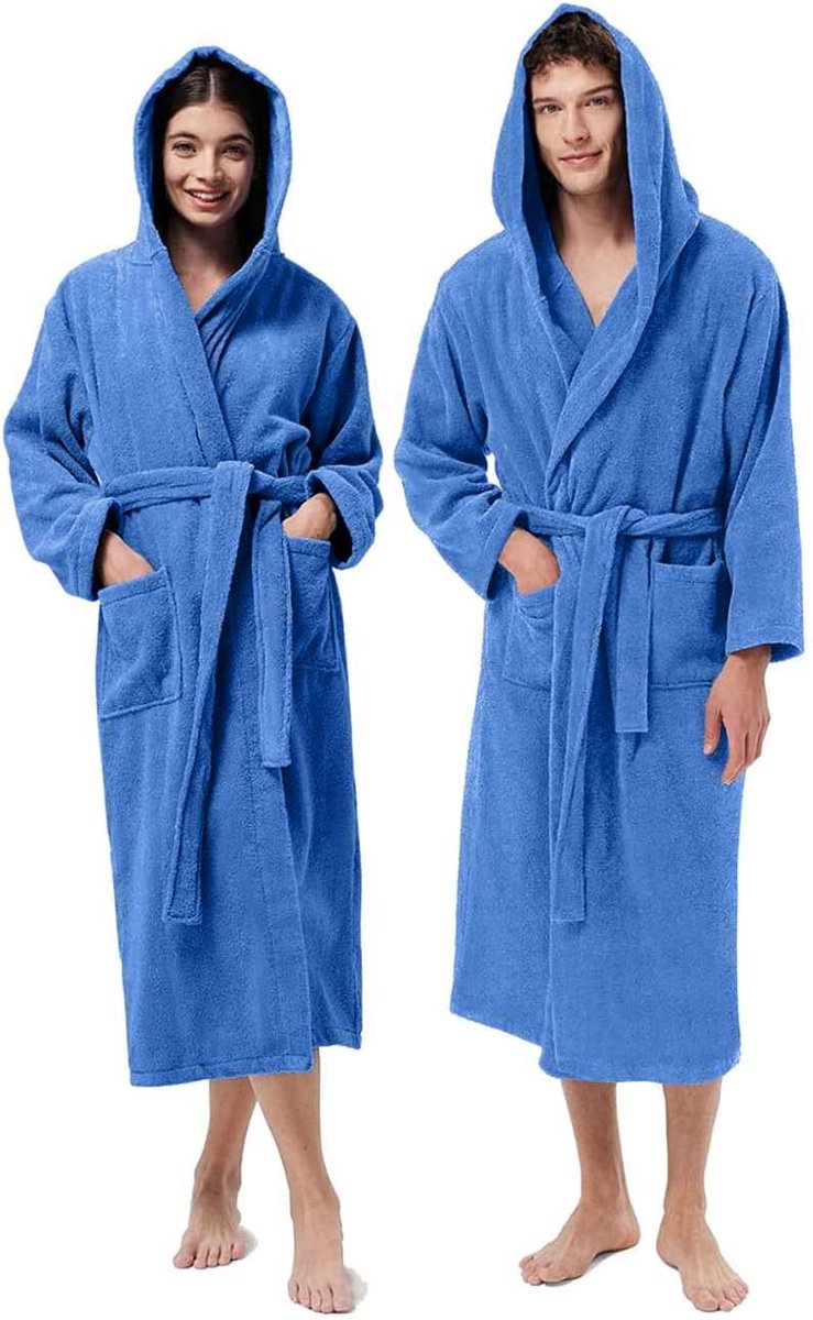 Sesal Uniseks badjas, ideaal voor thuis, spa, sauna, fitnessstudio, zacht en met een hoog droogvermogen