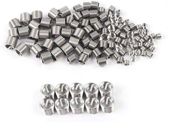 Schroefdraadreparatieset, 131 stuks schroefdraad, reparatieset, reparatieset, coil reparatiekit M5 - M12 — afbeelding 2