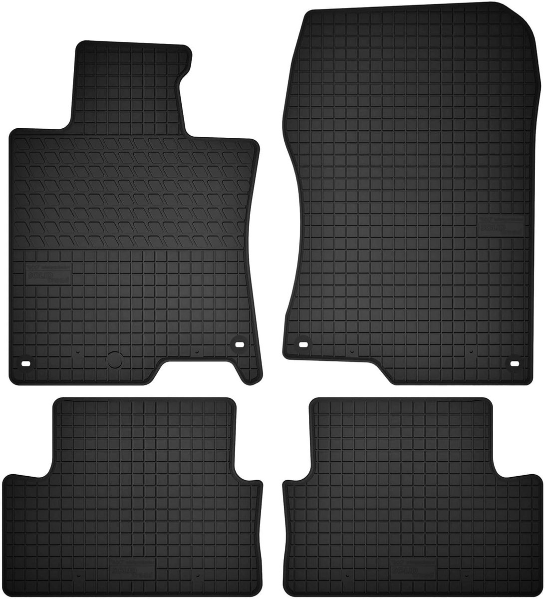Vloermatten compleet compatibel met Honda Accord VIII (2008 tot 2015) - 4-delige set zwart perfect passende vloermatten