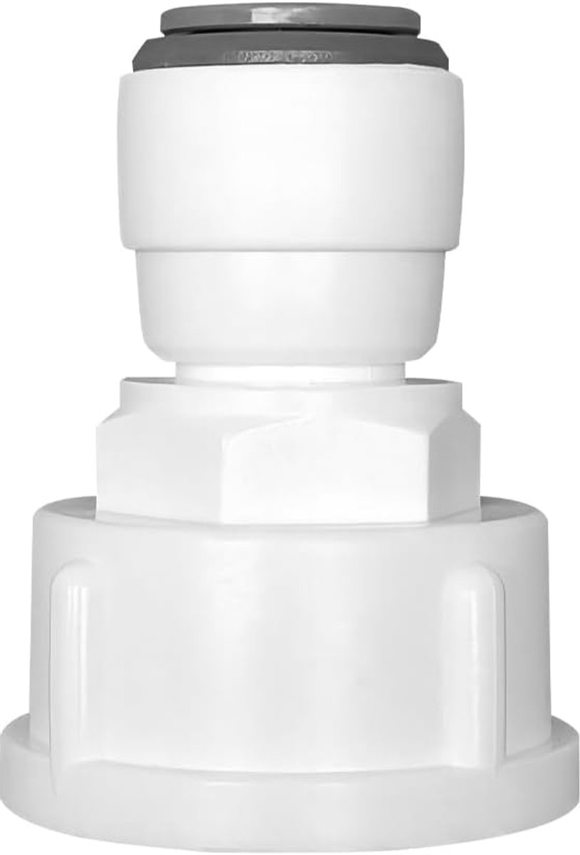 1 Stuks RO Waterfilter Montage, 3/8" RO Water Rechte Buisfitting op 3/4" Vrouwelijk, Dubbele Afdichting Snelkoppeling voor Waterfilter, Water Filter Fitting