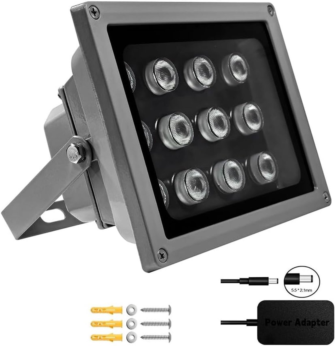 SECURITY 12 LED bewakingscamera infrarood nachtzicht IR-licht verlichting lamp 40 m voor CCTV-camera en IP-camera