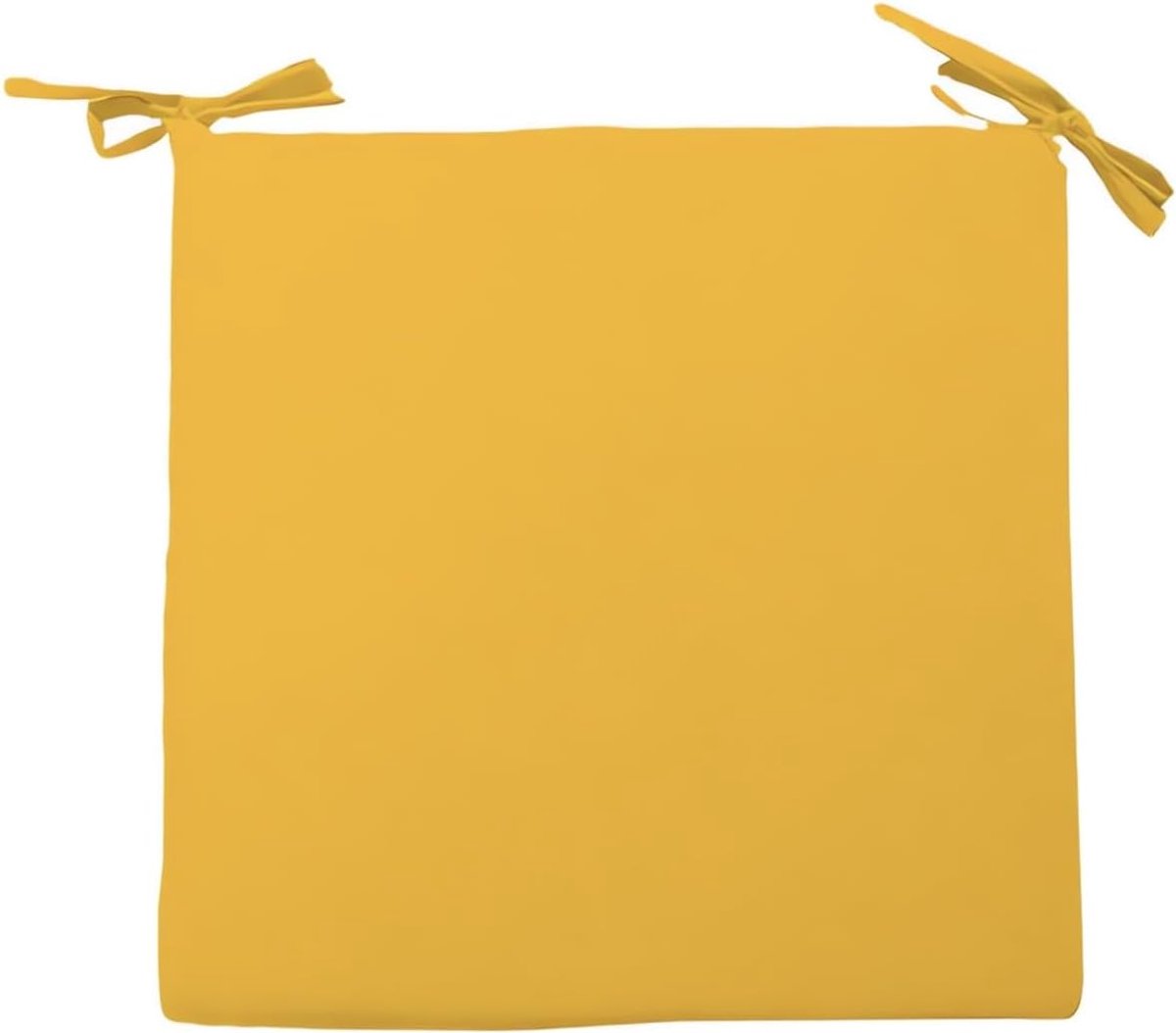 d'ocre, Stoelkussen, Outdoor, Waterdicht, 40 x 40 x 5 cm, Alix, stralend geel