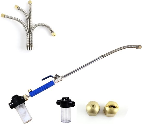 Tools Hogedrukreiniger, pistool, autowaslans, sproeier, uittrekbare waterstraal, slang, schuim, sproeiset, voor tuin, raam, autowas, reiniging — afbeelding 3