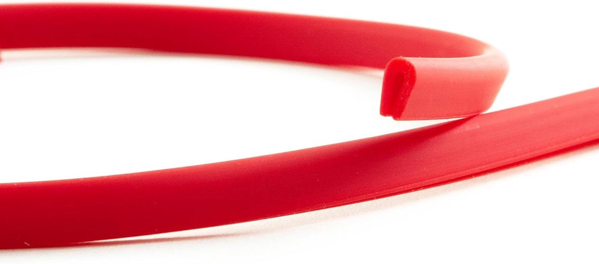 Randbescherming KSO4004 bies beschermstrip – voor randen 0,4 – 1,5 mm – rood – 5 m