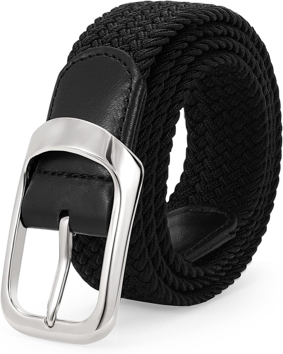 Stretchriem voor mannen, elastische gevlochten riem voor mannen, casual riem, golfriem voor jeansbroeken