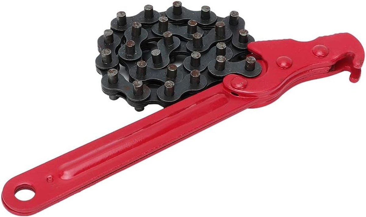 Qiilu Verstelbare Ketting Olie Filter Moersleutel, Grip Filters Spanner Tang Verwijdering Reparatie Tool