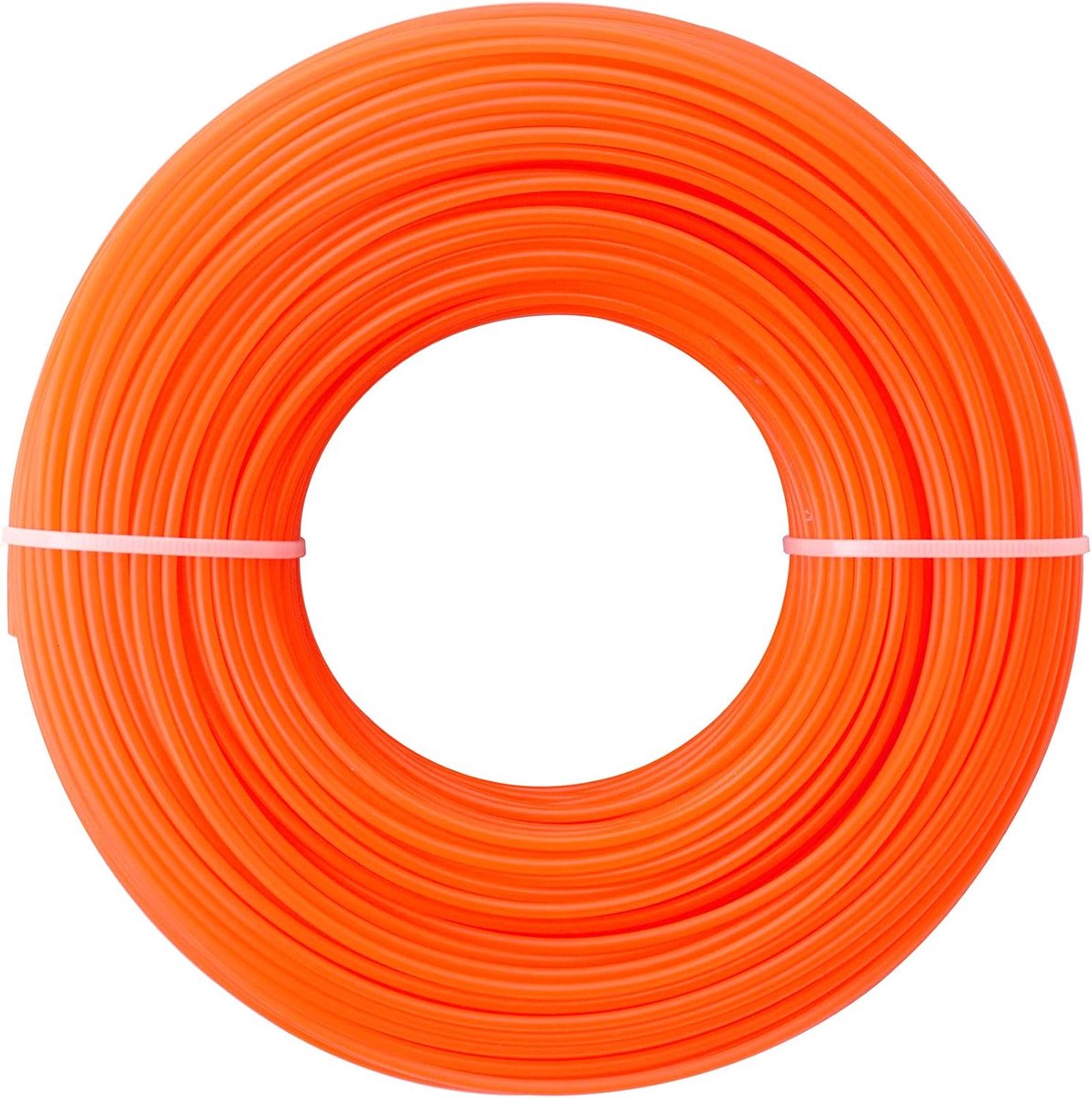 Draad/trimmerdraad, reservetrimmerdraad voor grasmaaiers, robuuste grasmaaierdraad met een diameter van 2,4 mm, nylondraad in oranje voor tuinieren, grasmaaien en onkruidverwijdering