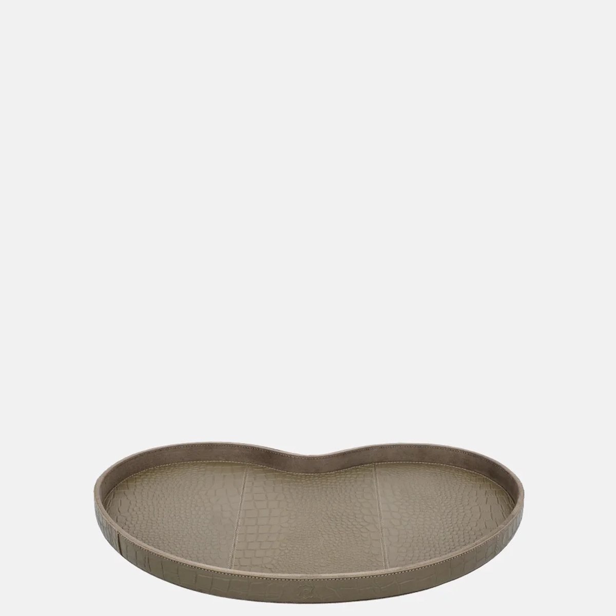 Chamada Chloe Kidney dienblad croco M taupe