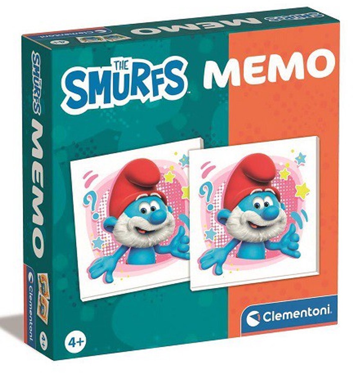 De smurfen memo / Kaartje keer kaartspel - Smurfs memo