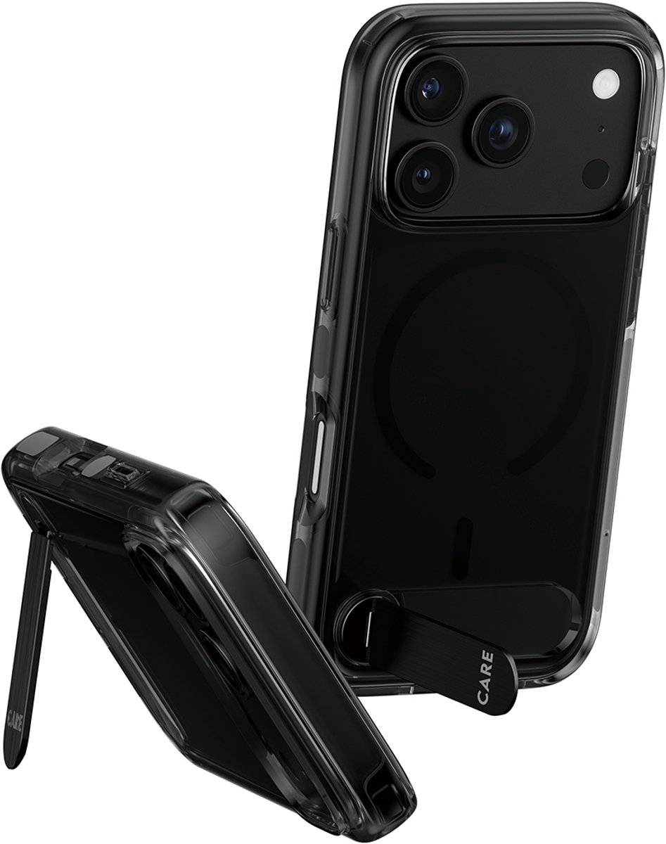 CARE Feature Case Smokey Black Urban Explorer w. Kickstand and black Magsafe iPhone 18 Pro