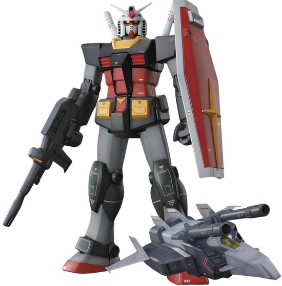 Gundam G-Armor RX-78-2 + G-Fighter MG 1/100 Model kit | Gunpla robot bouwpakketten voor volwassenen | Speelgoed modelbouw zonder verf lijm of gereedschap | Japanse 3D kunstof puzzel | Manga anime action figure box set