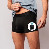Robin Underwear Boxer d'Incontinence Lavable pour Hommes - Taille XXL Noir – Sous-vêtements Étanches contre les Fuites Légères et les Légères Fuites Urinaires jusqu'à 70 ml