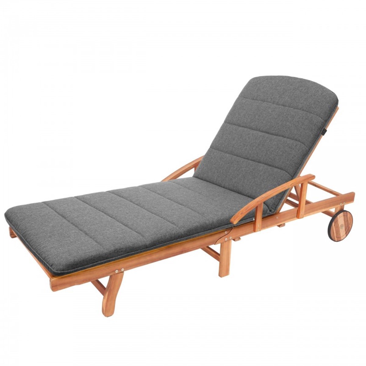 HobbyGarden - Loungebed Kussen - 185x60 cm - Grafiet