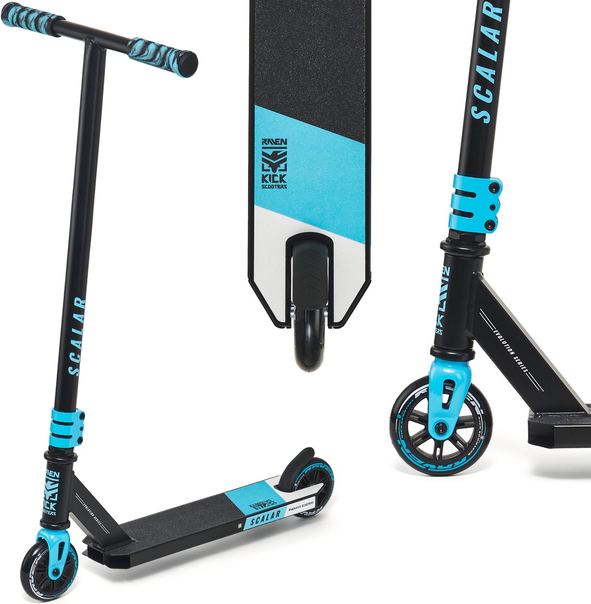 RAVEN Scalar Blauw 100mm Stuntstep