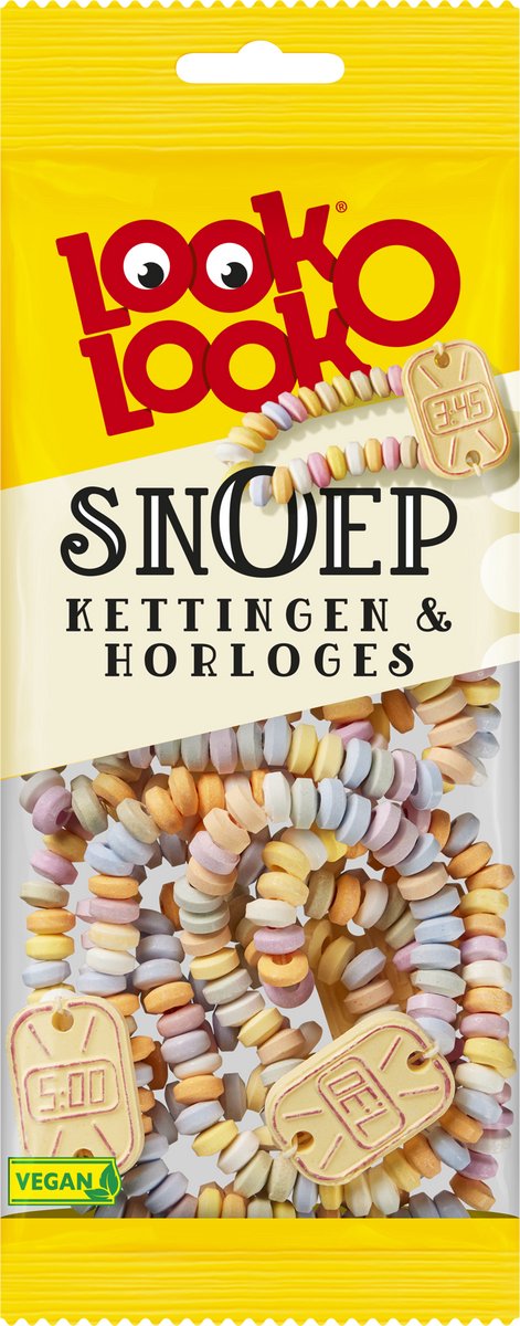 Look O Look Snoep Kettingen & Horloges - Snoep - Vegan - 8x154gr