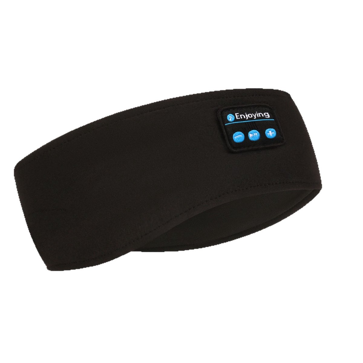 carmdering - Slaaphoofdtelefoon - Bluetooth-sporthoofdband | draadloos slaapmasker met muziek | Hoofdband - Slaap Koptelefoon Draadloos - Zweetband Hoofd - Oplaadbaar via USB |HD-stereomuziekluidsprekers - Zwart