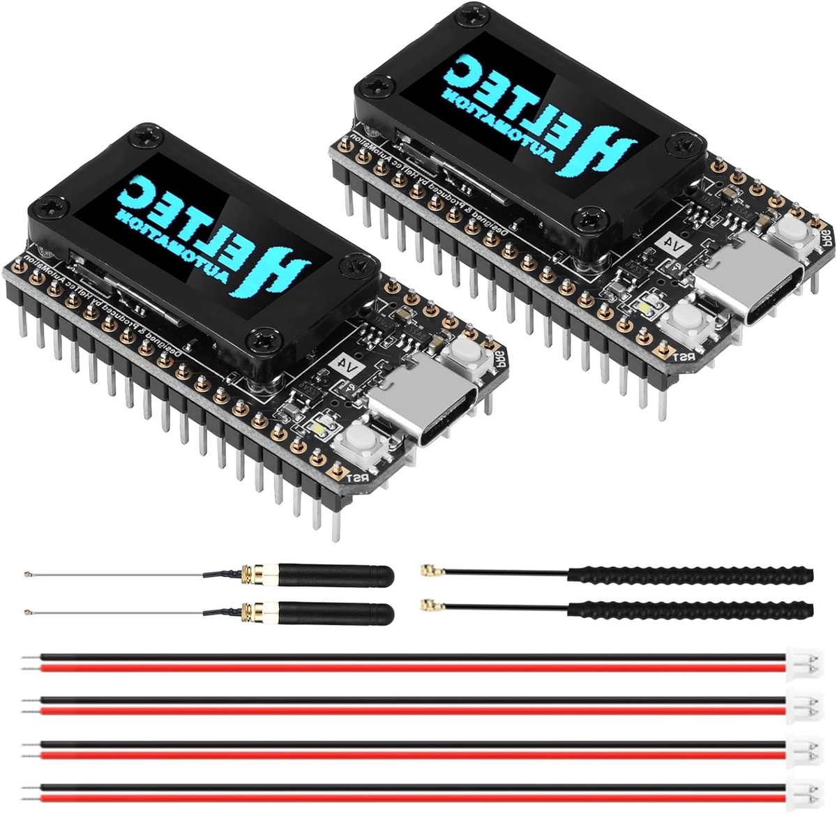 ESP32-S3 LoRa 32 V4 Ontwikkelbord met OLED Display, 868 MHz Antenne, Wi-Fi en Bluetooth voor Meshtastic IoT en Arduino Projecten (2 Pack)
