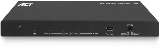 ACT AC7832 1 x 4 HDMI Splitter