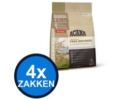 4x Acana - Singles Free-run Duck - Hondenvoer Droogvoer - 2 kg