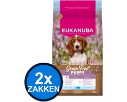 2x Eukanuba - Grain Free Dog Puppy Small/medium Ocean Fish - Hondenvoer Droogvoer - 3 kg