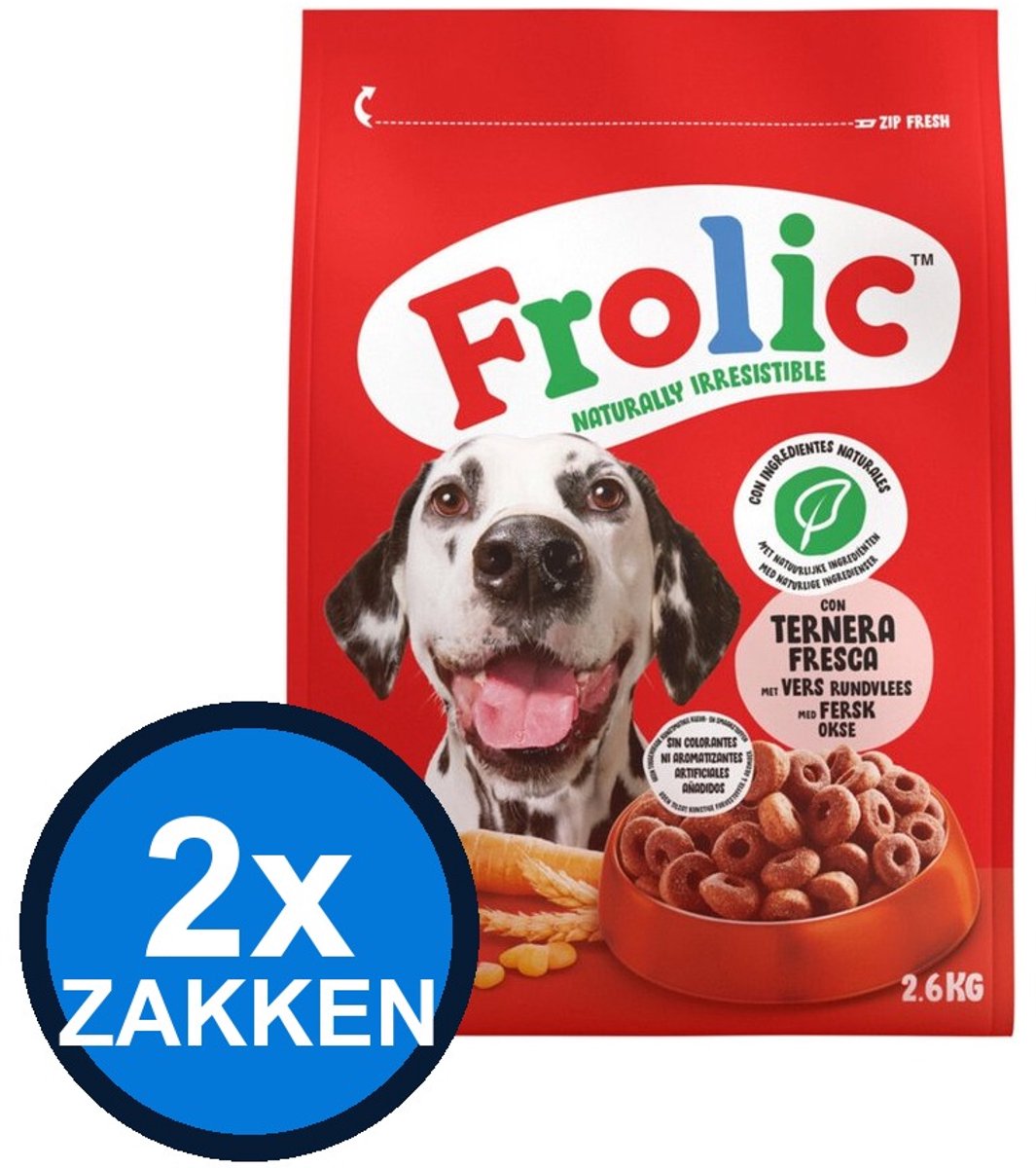 Frolic Frolic - Droog Rund - Hondenvoer Droogvoer - 2.6 kg