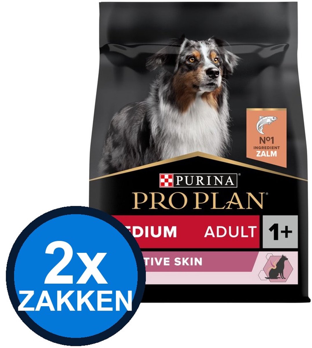 Pro Plan Pro Plan - Adult Medium Sensitive Skin Zalm - Hondenvoer Droogvoer - 3 kg